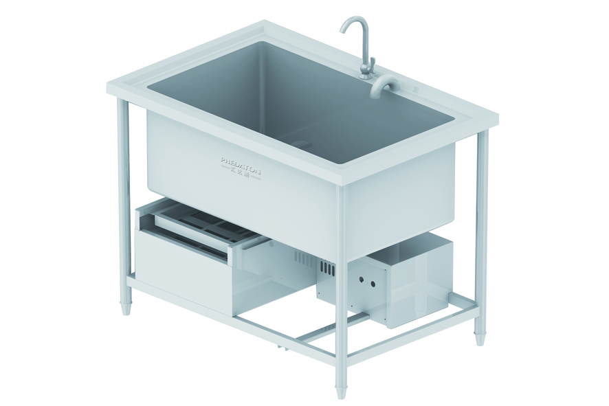 Automatic slag-removal soaking sink